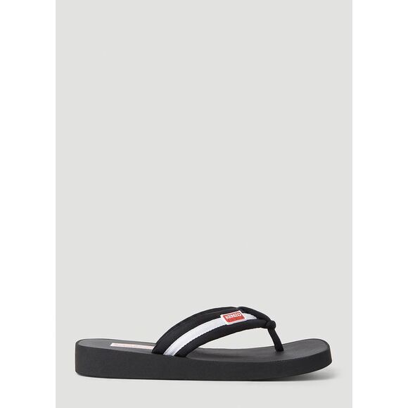 Kenzo Women Logo Patch Flip Flops